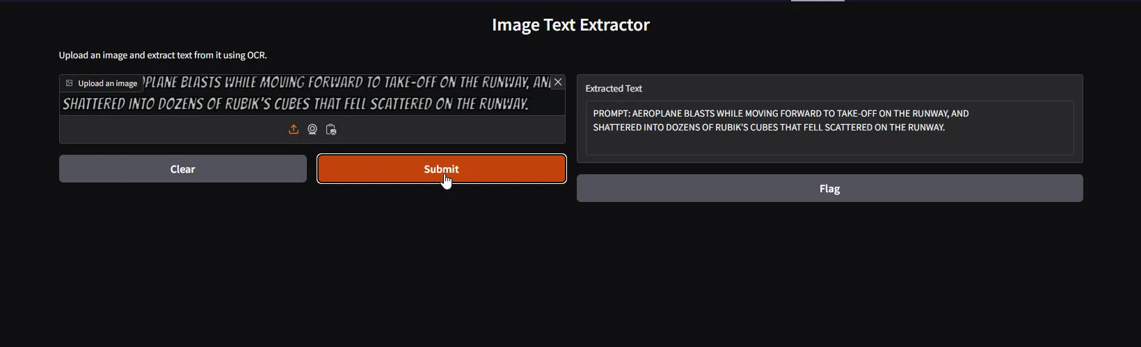 Build a Text Extractor App with Python Code Under 30 Lines Using Gradio and Hugging Face